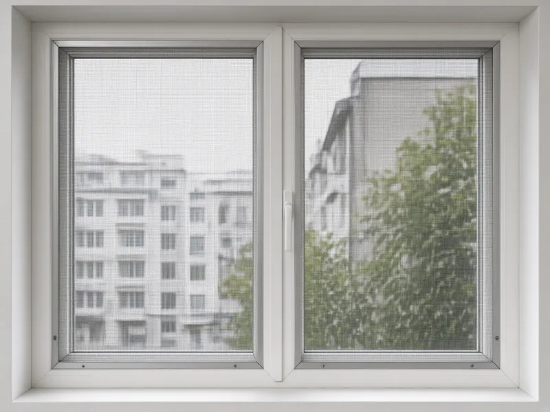 Pencere açıklığına oturan sineklik çerçevesi